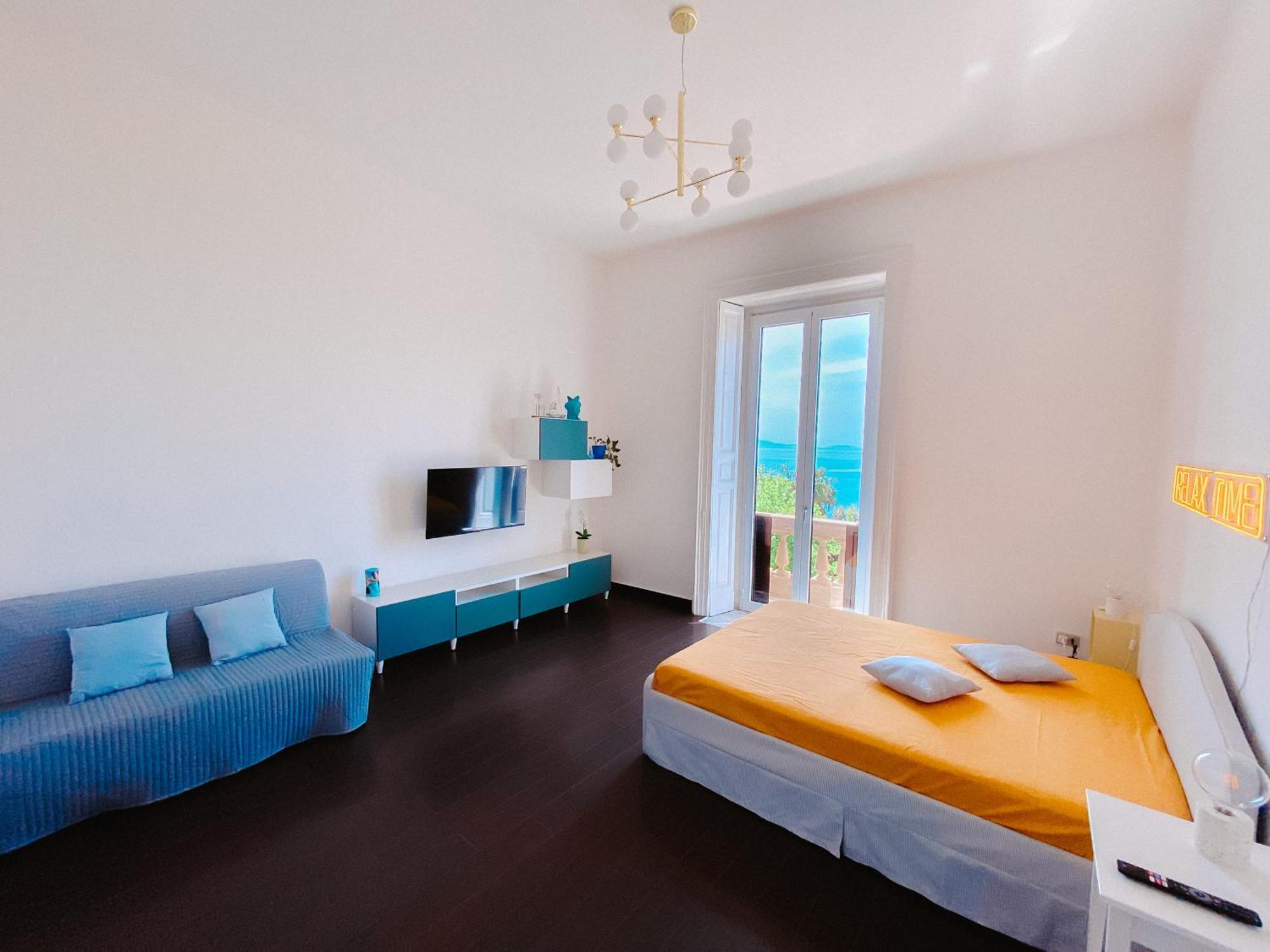 Blue Sea View Apartment Salerno Exteriör bild